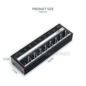 8 Channels Headphone Amplifier (Ha800) With Power Adapter