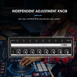 8 Channels Headphone Amplifier (Ha800) With Power Adapter