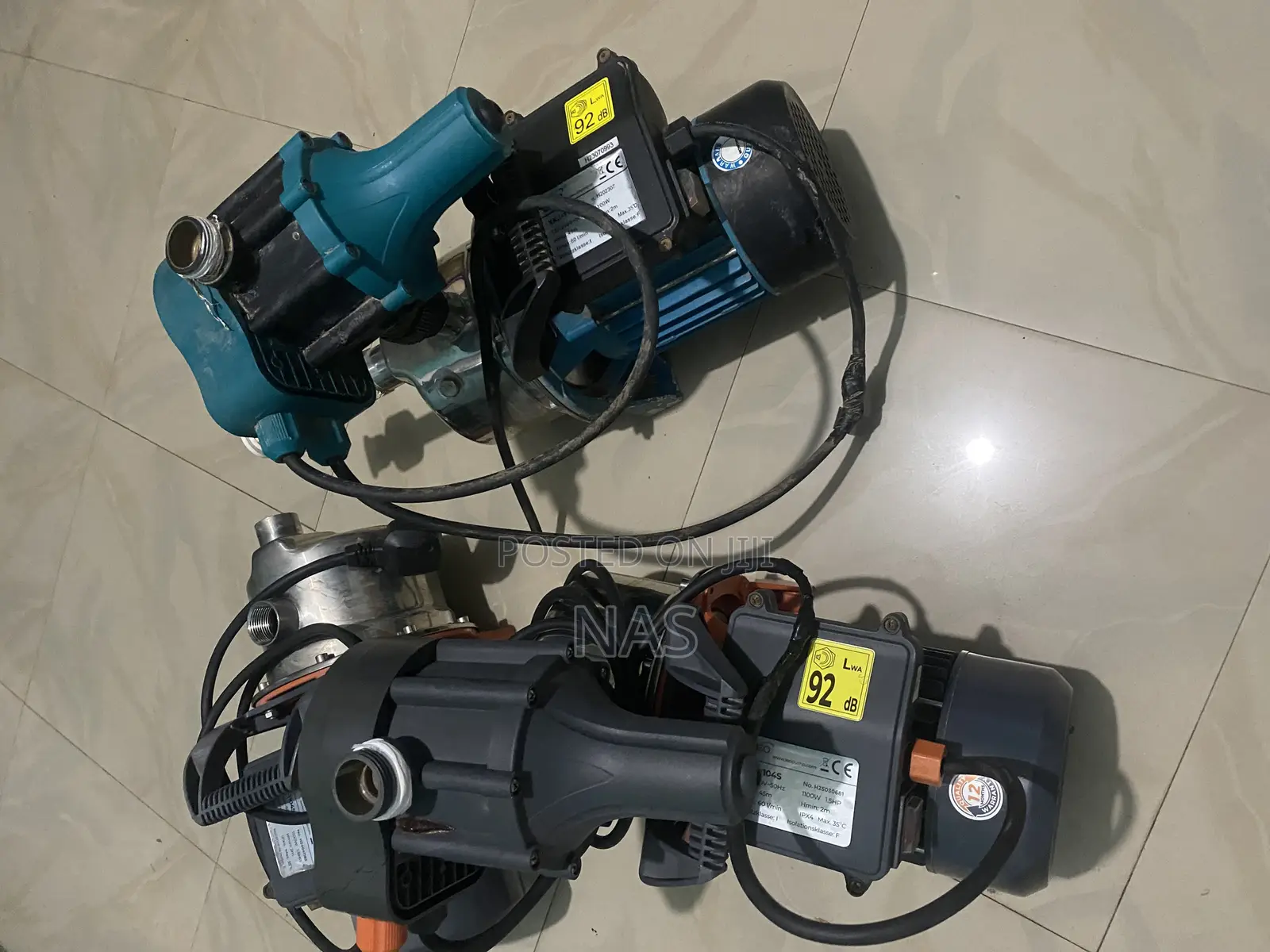 A1.5 Hp Leo Jet Pump and a CNP 1.5 Hp Pump