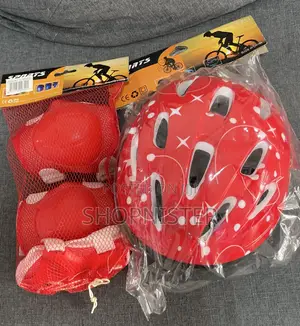 Kids Bicycle Protective Gear Red