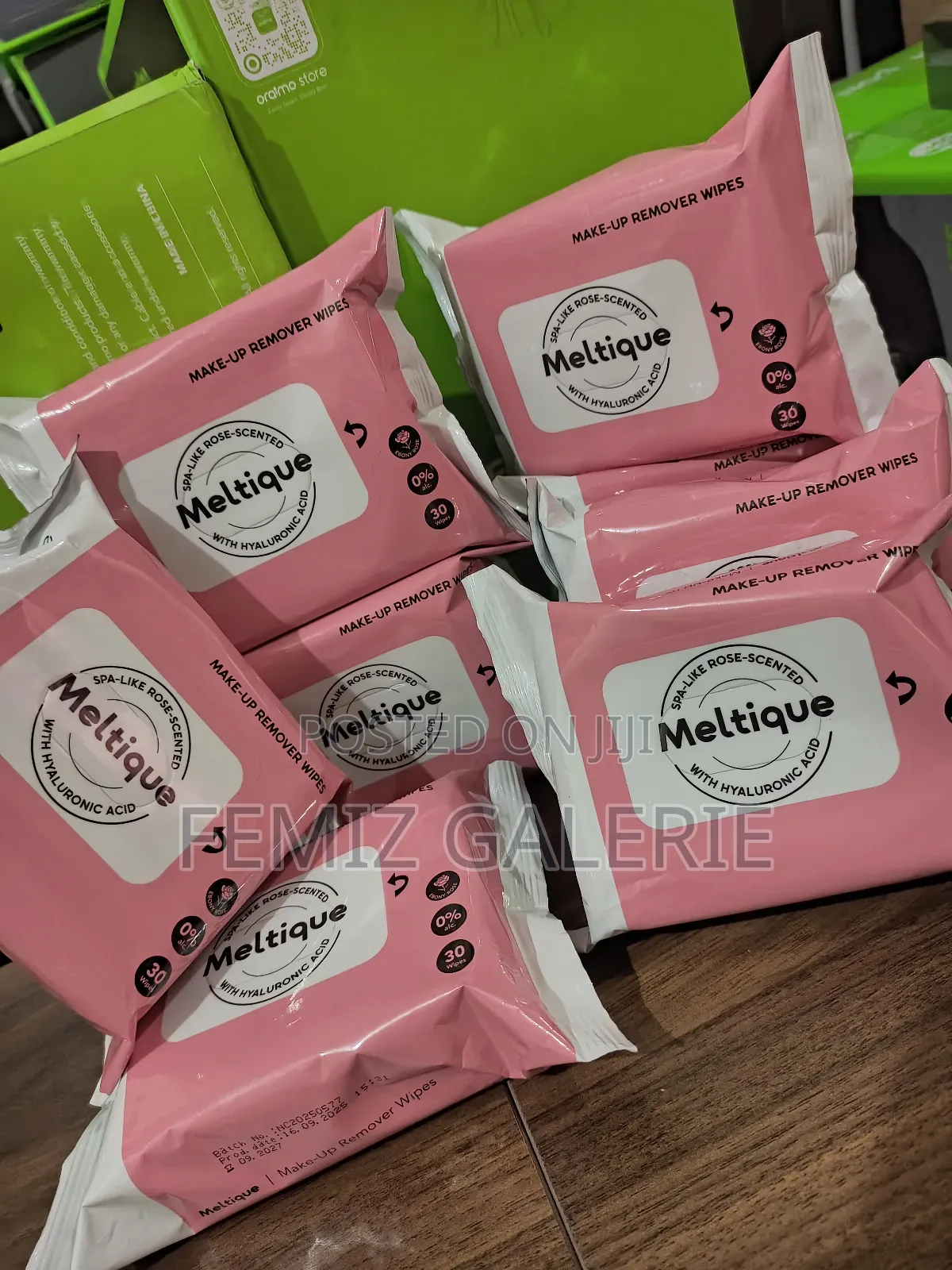Oraimo Meltique Alcohol Free Hyaluronic Acid Make Up Remover Wipes
