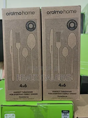 Oraimo Homeserve Smooth Edges Food-Grade 430 Steel Flatware Set-4x6pcs