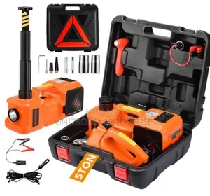 Electric Car Jack- Reliable 12v Portable Solution.