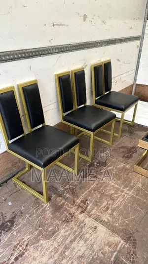 Glass Center Table With Italian Dining Chairs