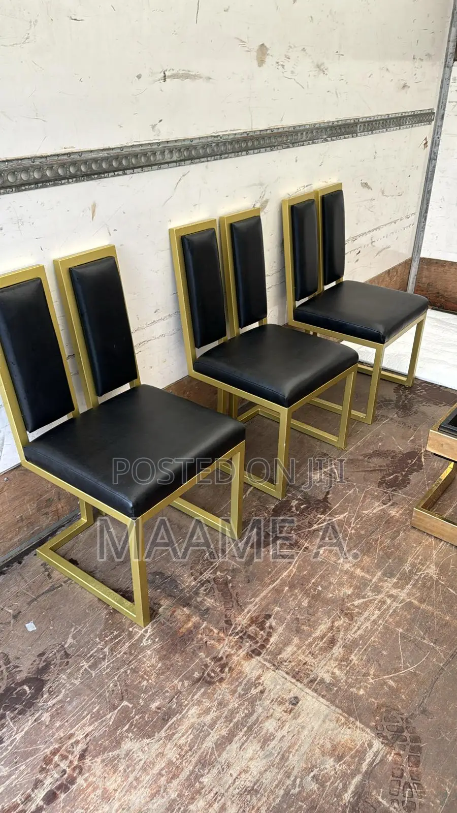 Glass Center Table With Italian Dining Chairs