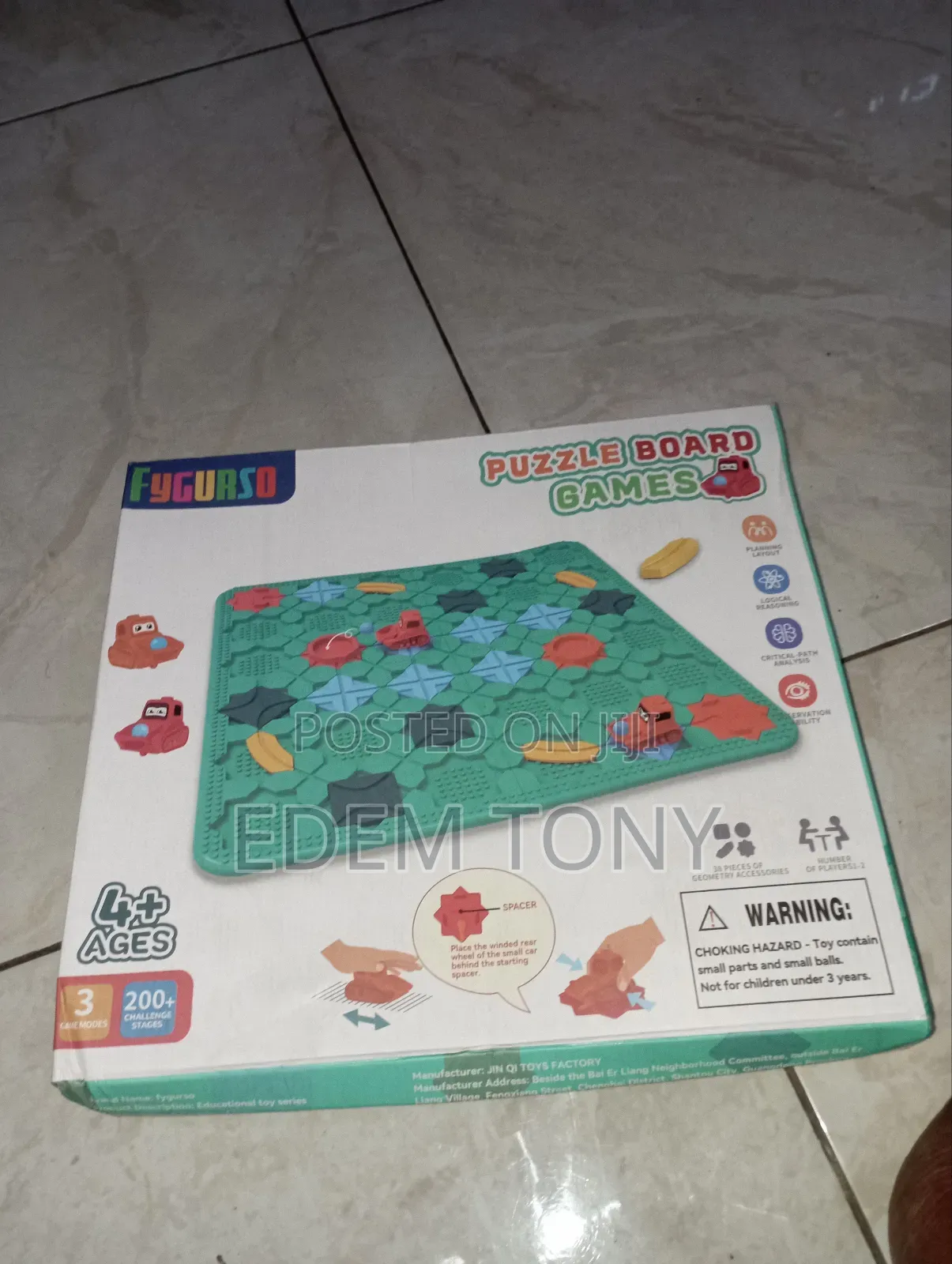 Fygurso Stem Puzzle Logical Road Builder Board Game