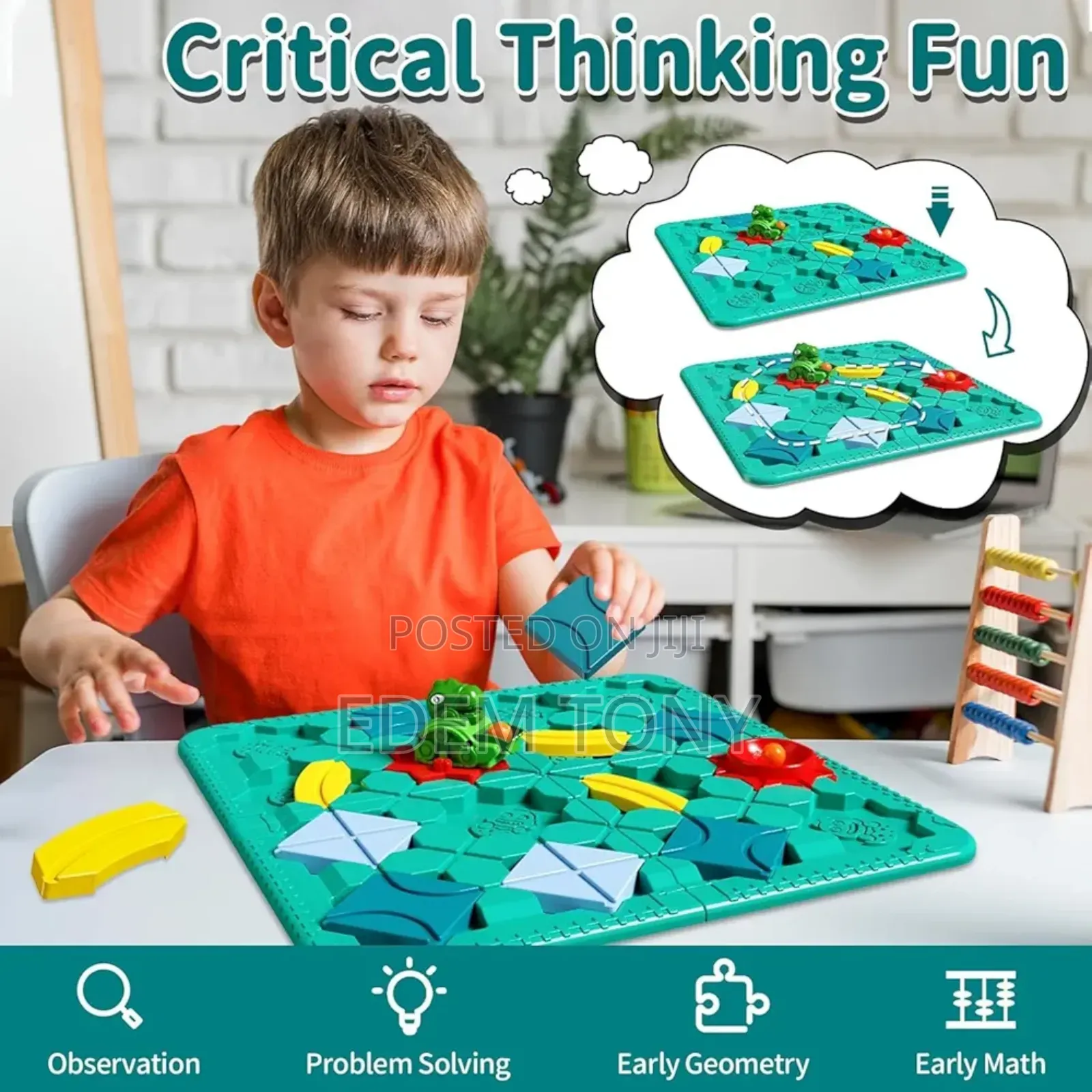 Fygurso Stem Puzzle Logical Road Builder Board Game