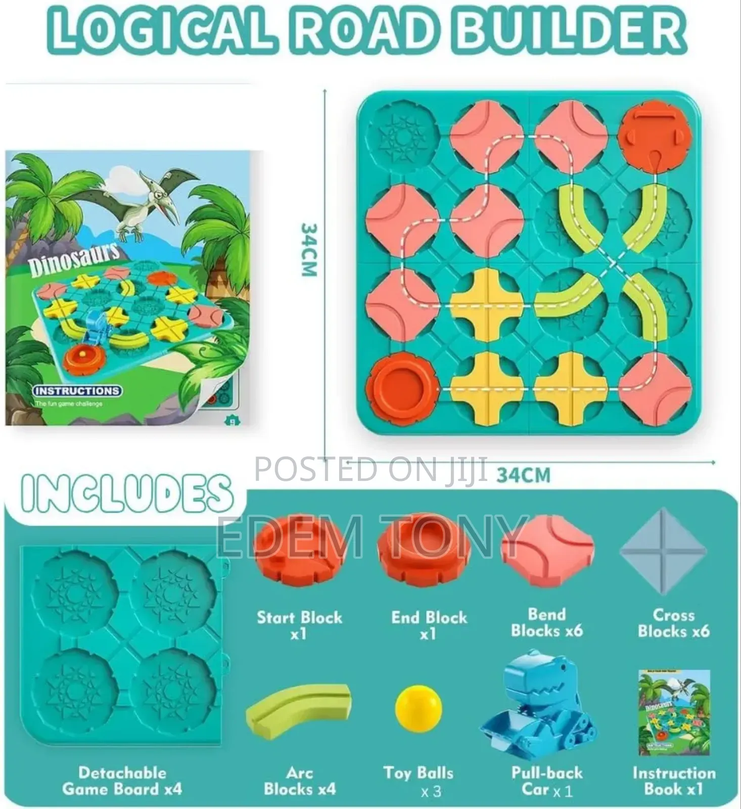 Fygurso Stem Puzzle Logical Road Builder Board Game