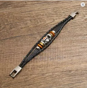 One Piece Straw Hat Leather Bracelet