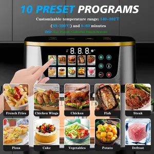12l Silver Crest Air Fryer With Touch Screen