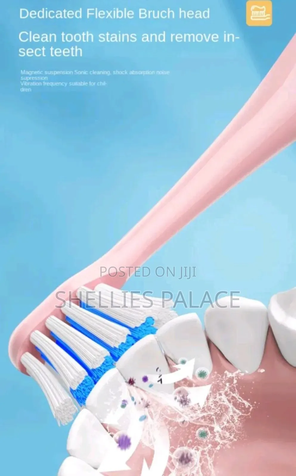 Children's Electric Toothbrush USB Sonic Boys Girls Cartoon