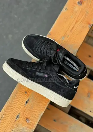 Reebok Club Black and White