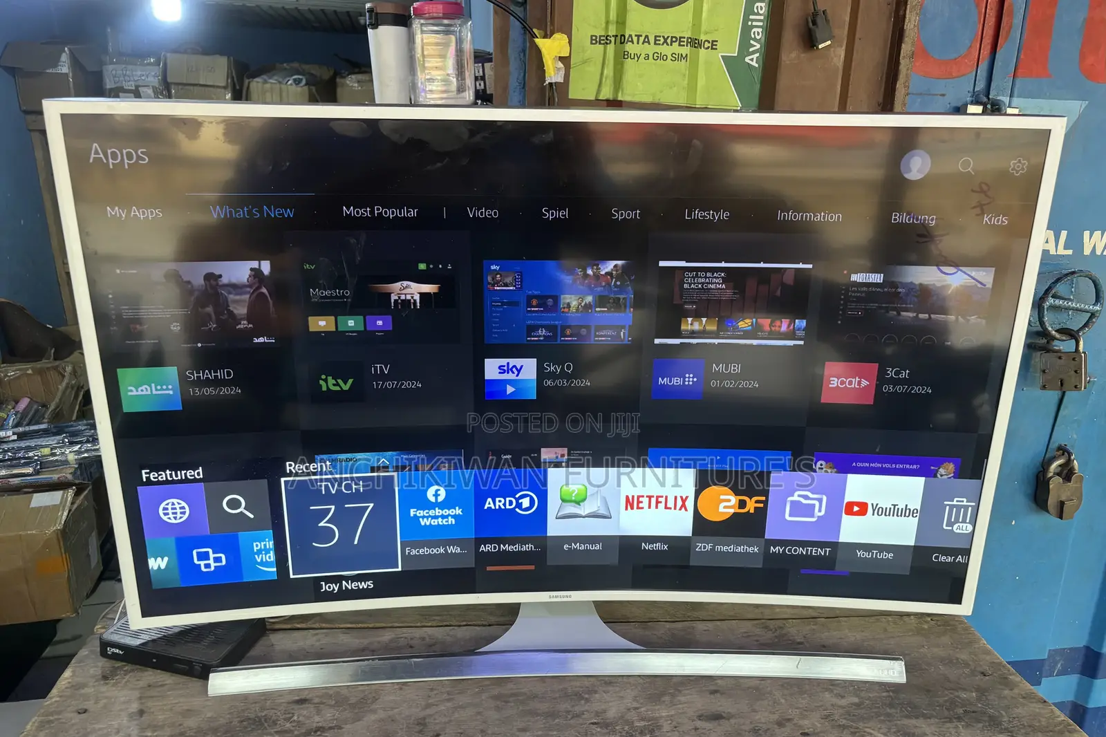 Samsung Curved 50 Inch Uhd,Digital Satellite ,Netflix,Youtube Tv
