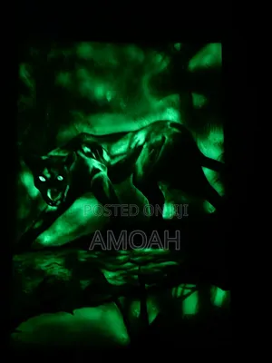 Jaguar Portrait Luminous Painting Art 63 X 92cm