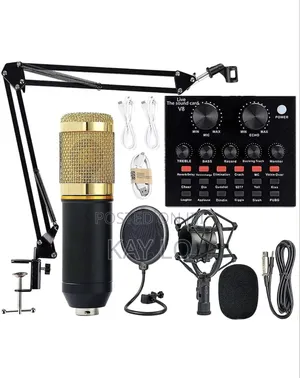 Condenser Microphone With Sound Card