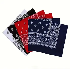 Classic Paisley Bandanas - Versatile Headscarf, Necktie, Wristband