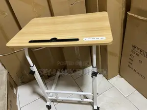 Adjustable Wooden Study Table With Usb Ports