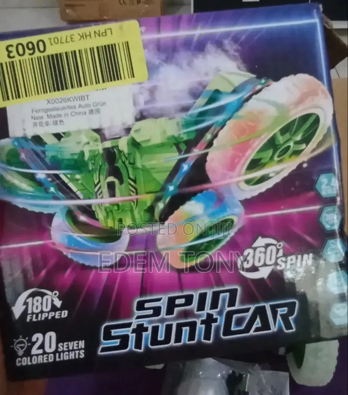 Remote-controlled Spin Stunt Car