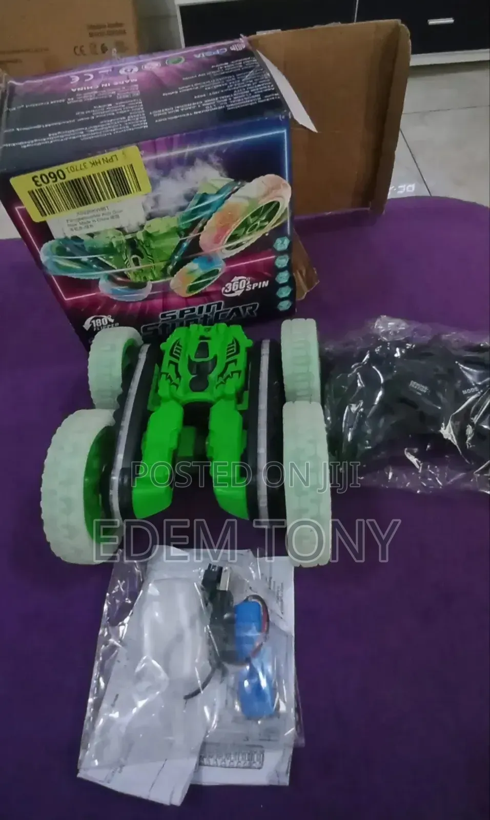 Remote-controlled Spin Stunt Car