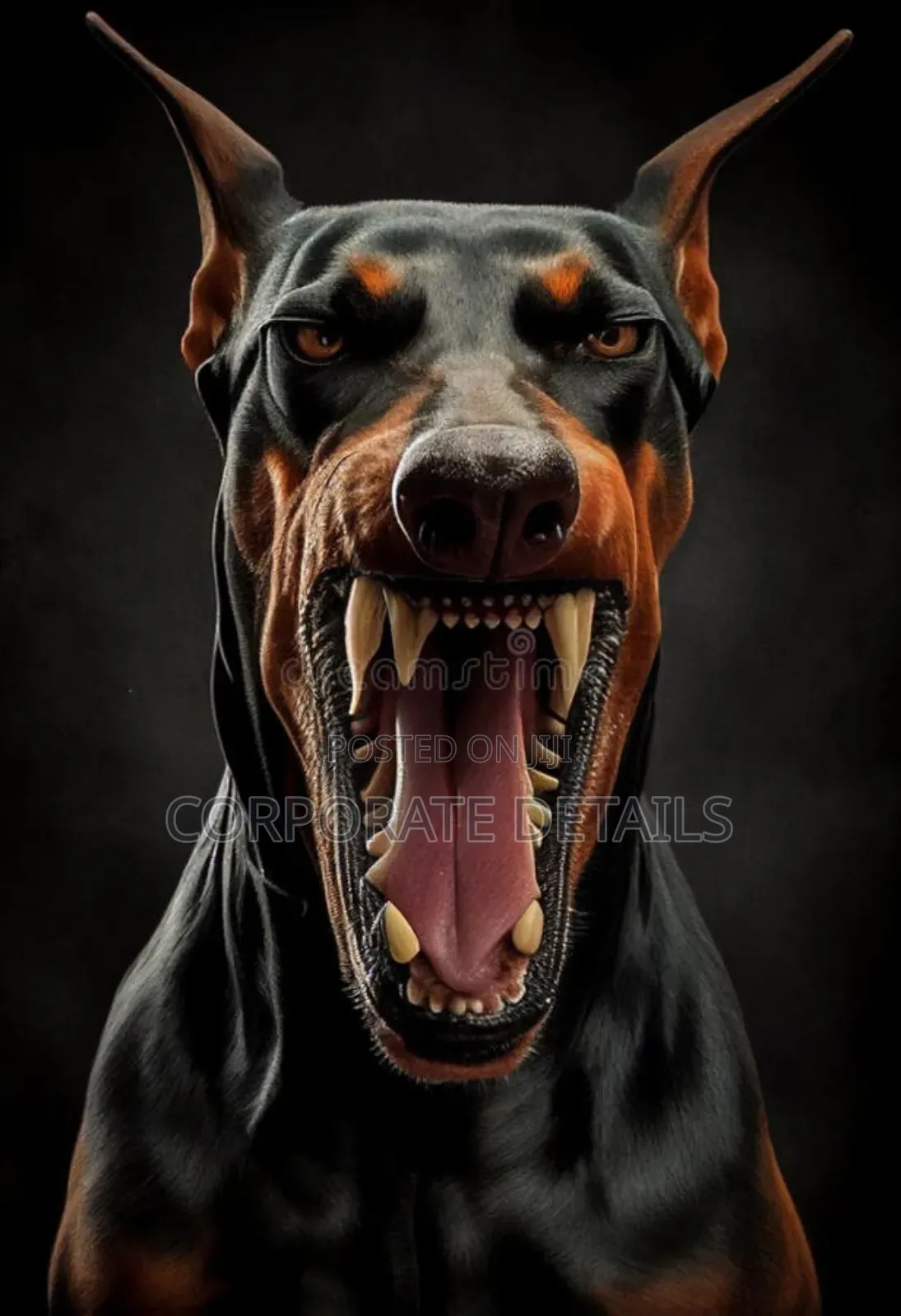 1+ year Male Purebred Doberman Pinscher
