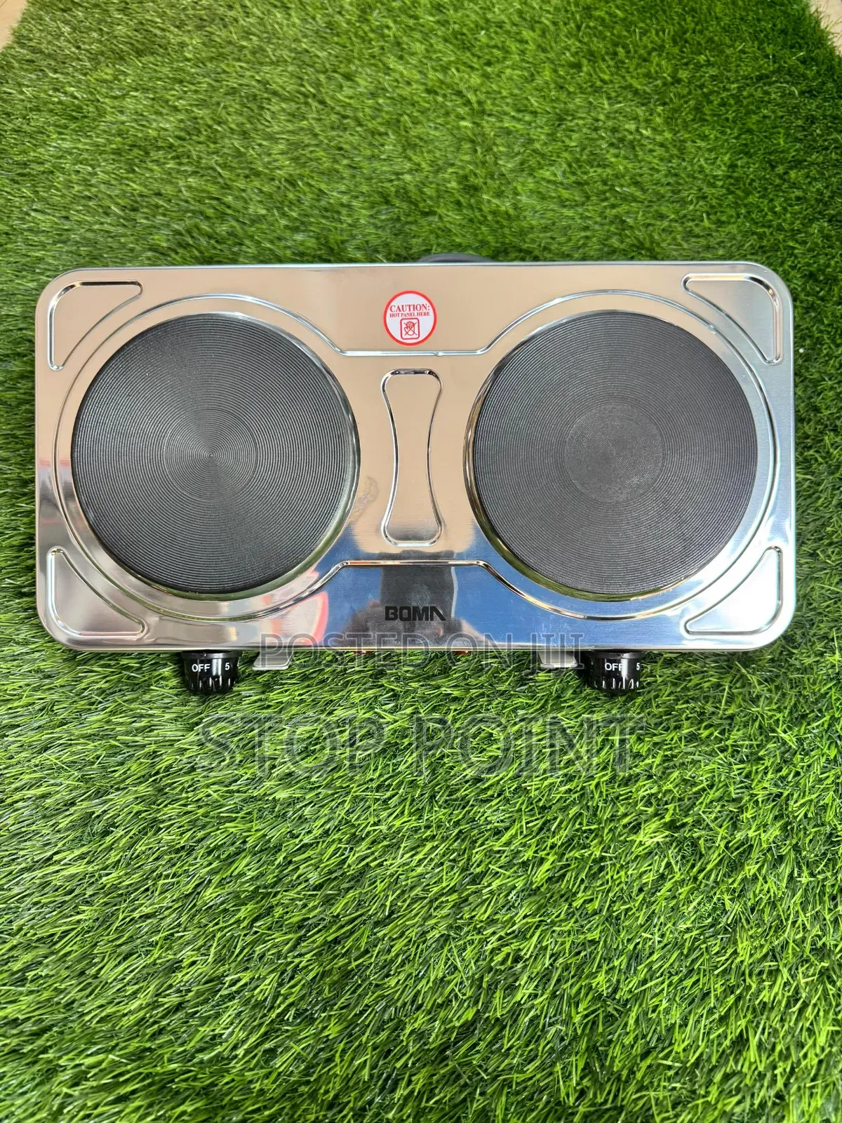 2 in 1 Silver Hotplate (Without Handle)