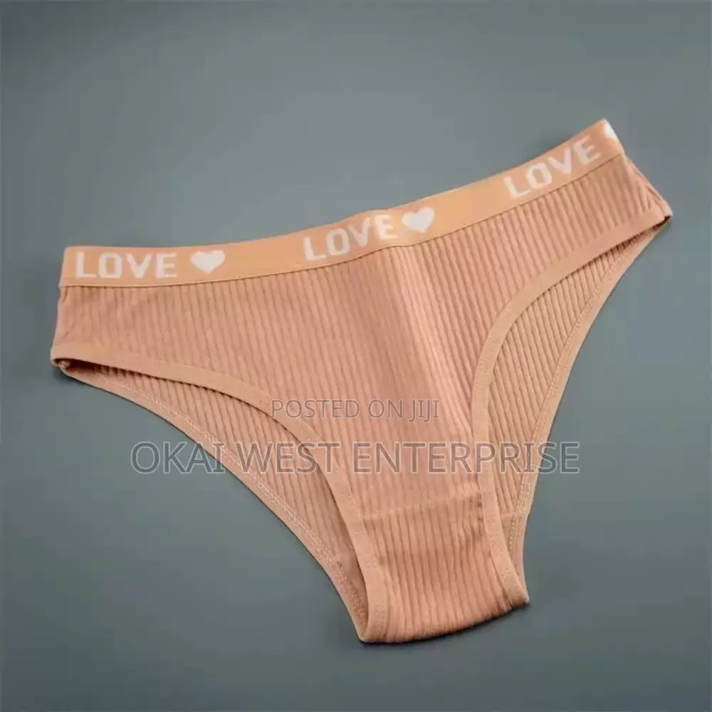 Comfort Style: V-shaped Cotton Threaded Briefs For Women