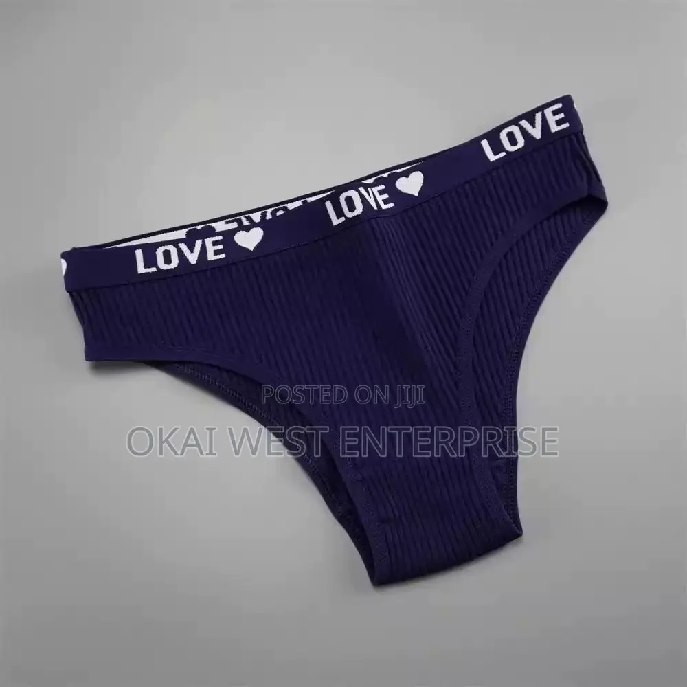 Comfort Style: V-shaped Cotton Threaded Briefs For Women