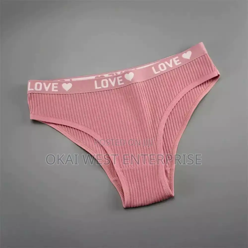 Comfort Style: V-shaped Cotton Threaded Briefs For Women