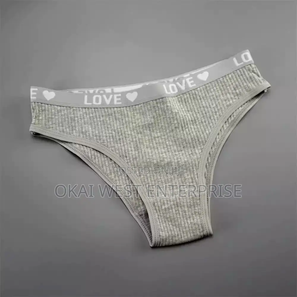 Comfort Style: V-shaped Cotton Threaded Briefs For Women