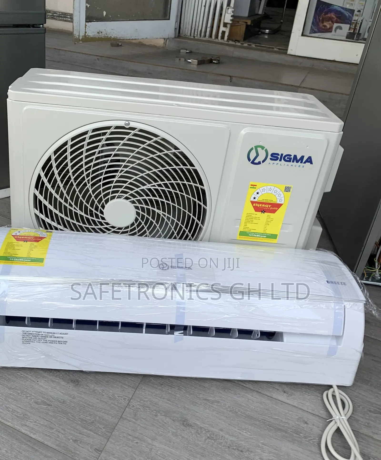 Massive White R410a 1.5 Horsepower Sigma Electric Ac