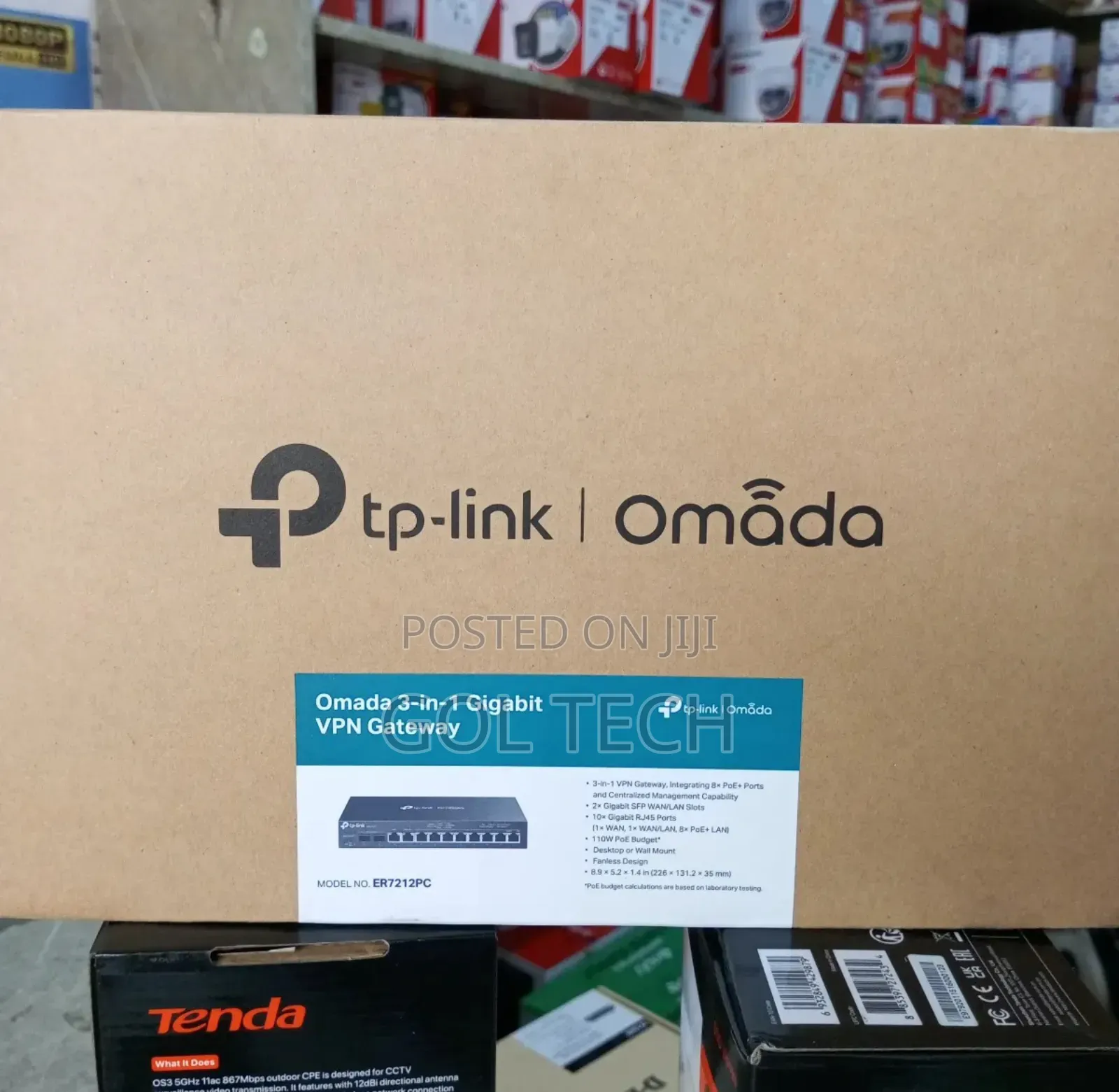 TP-Link Er7212pc Omada 3 in 1 Gigabit VPN Gateway With 8port Switch
