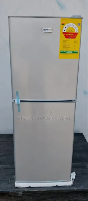 Nasco 116ltr Nasd214fl Double Door Fridge Bottom Freezer