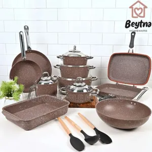 21 Pieces Granite Cookware Set