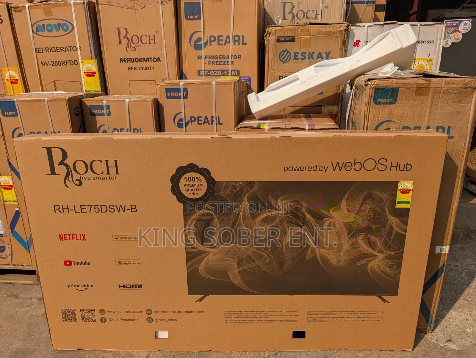 Roch 75 Webos Smart Uhd Tv With 2 Remotes