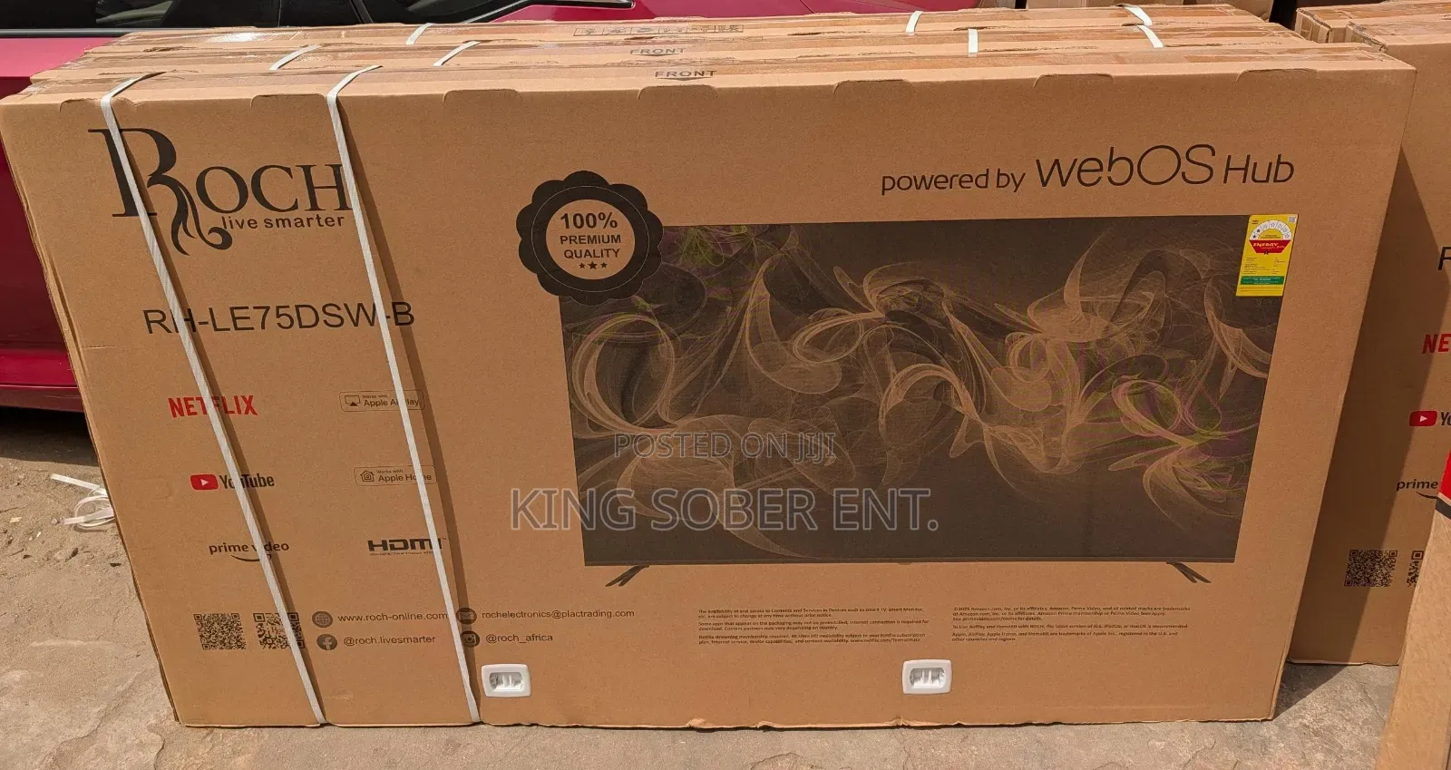 Roch 75 Webos Smart Uhd Tv With 2 Remotes