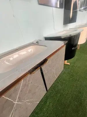 European Marble Cabinet Basin_grey And Gold Wash Hand Cabinet Basin