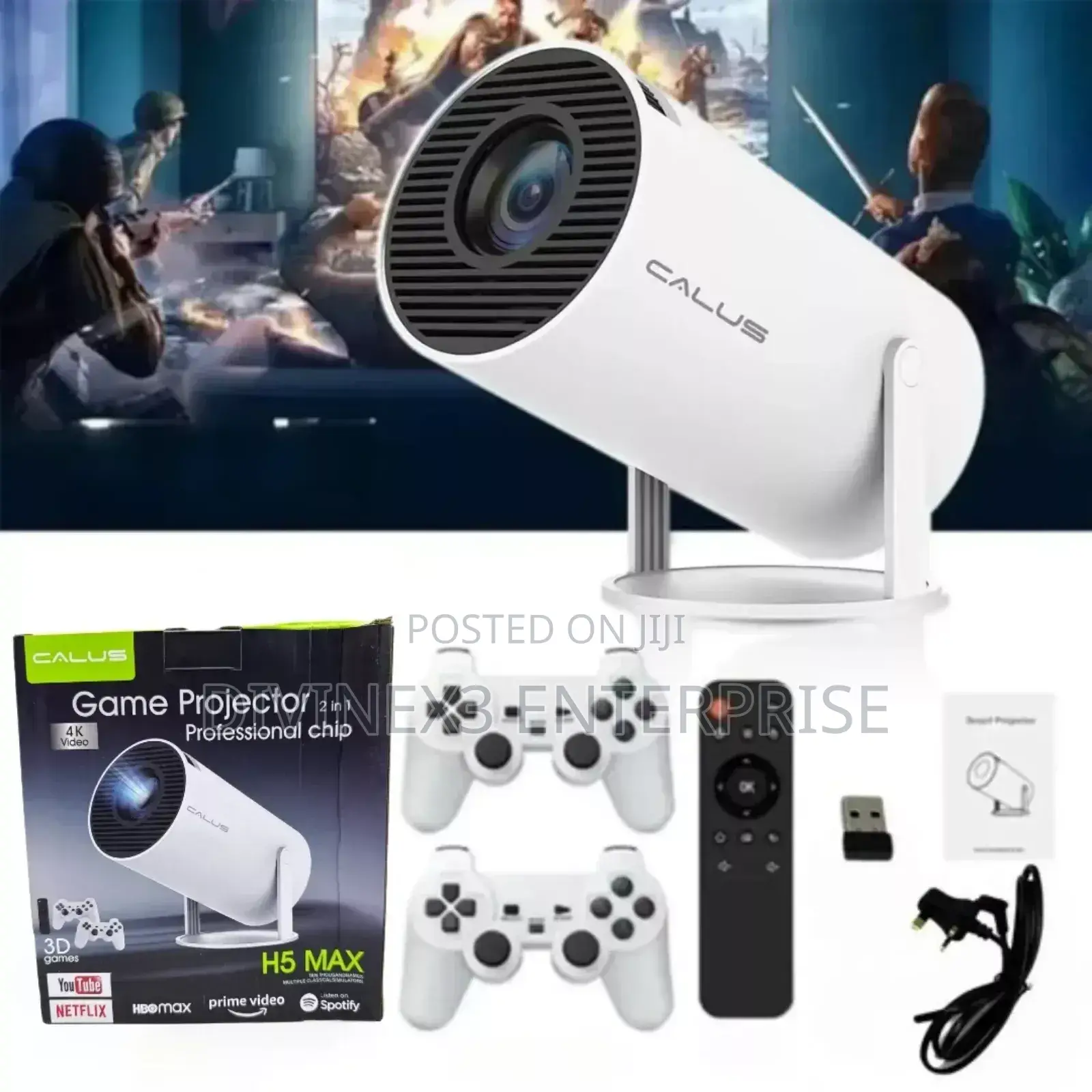 Calus H5max Smart Android 11 Portable Game Projector