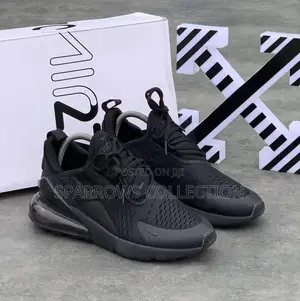 Nike Air Max 270 All Black/Black and White