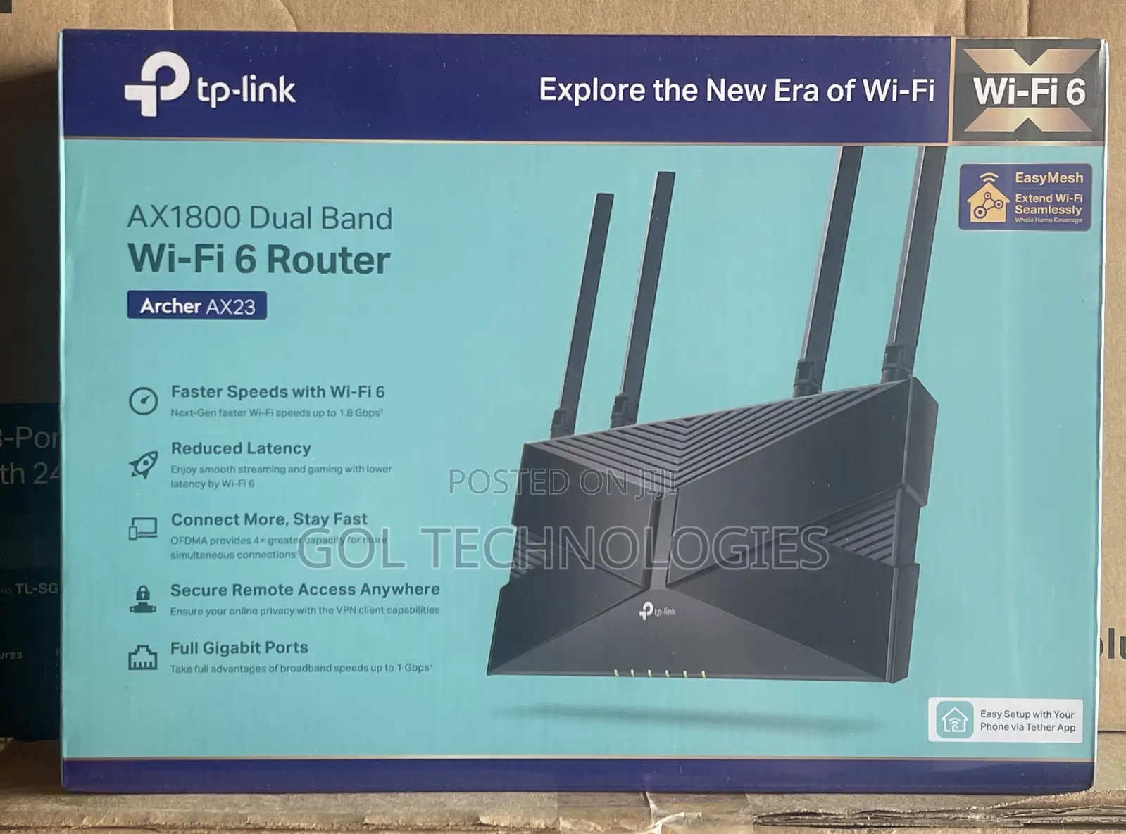 Tp-Link Fast Speed Router Ax1800 Dual Band Wi-Fi 6 Router Archer Ax23