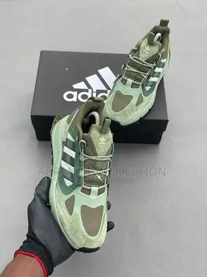 Adidas Army Green Zx Sneakers Available
