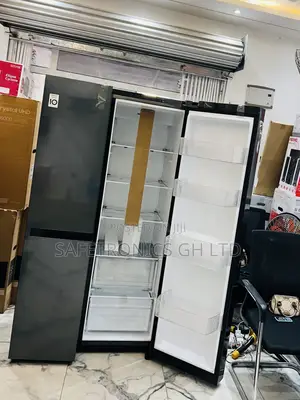Lasting Grey 674 Liters Side by Side 2 Doors Smart Inverter Fridge