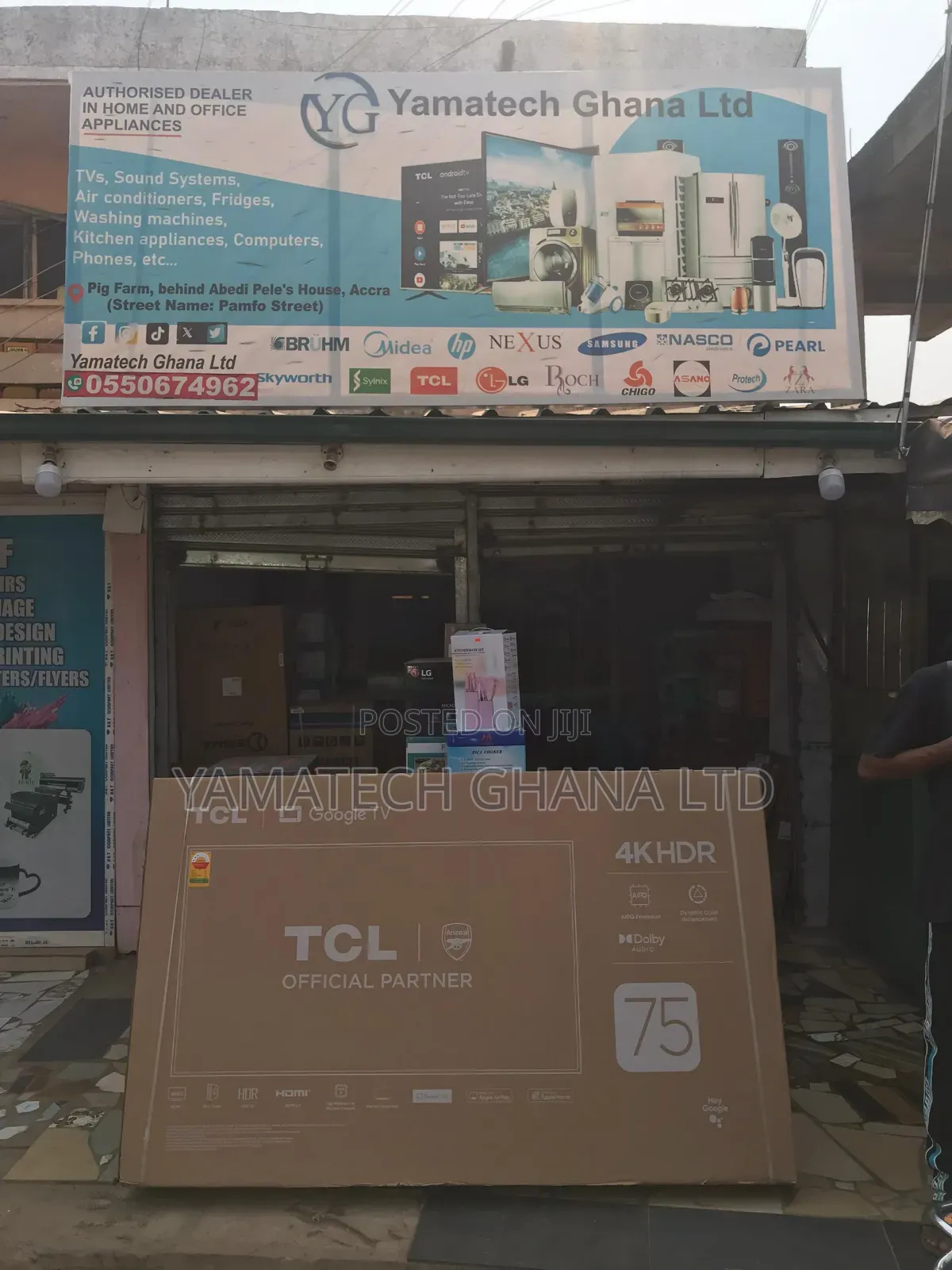 TCL 75inch Google Smart Android 4k TV With Wifi and Bluetooth
