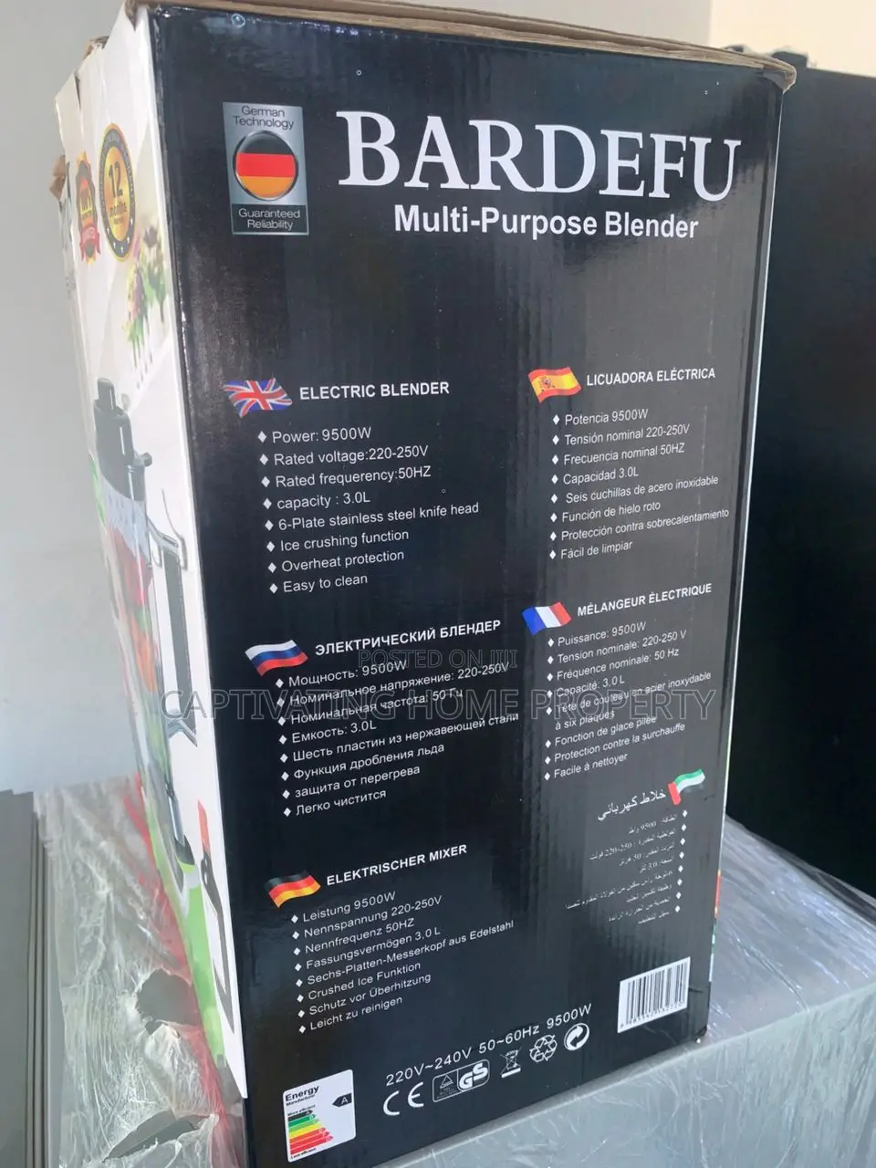 Bardefu Blender – 3 Litres (Model: Bf5042)