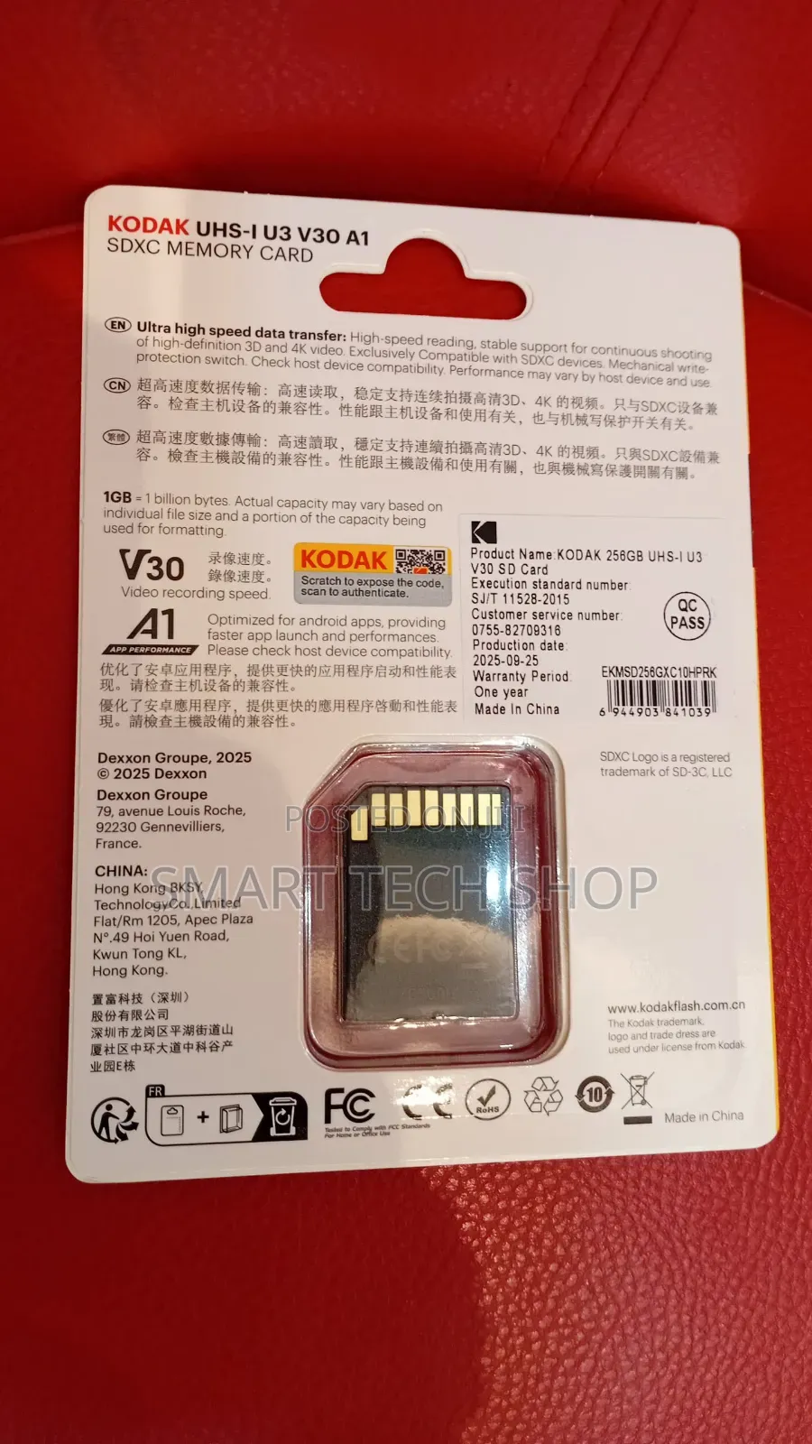 Kodak 128gb Micro SDXC Uhs-1 U3 V30 A1 Ultra Hd Read Up to 90mb/S