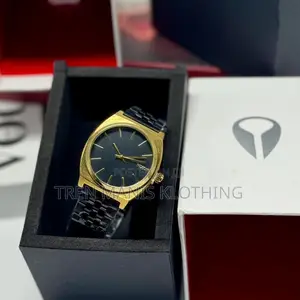 Nixon Gold Black Design Chain Watch