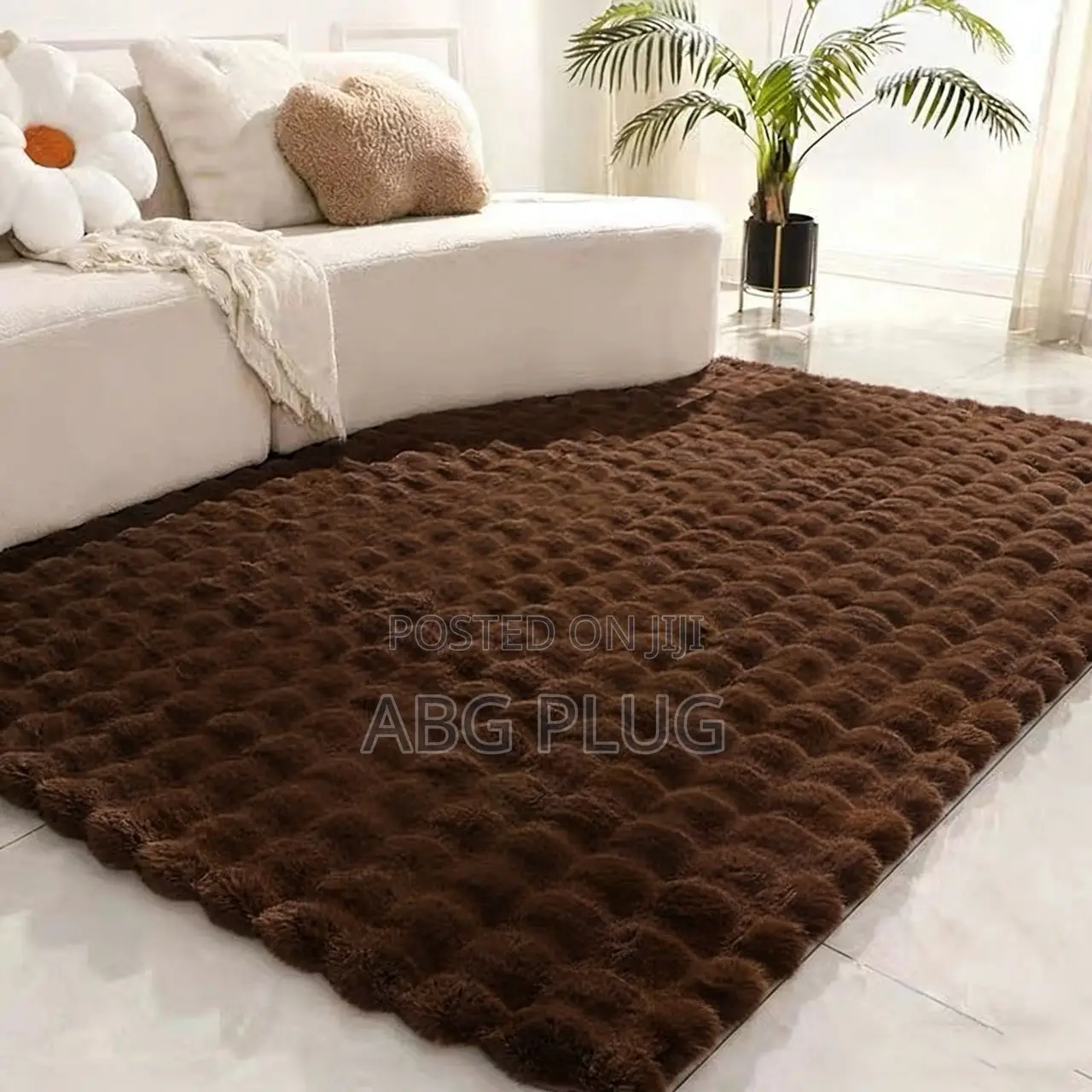 Bubbles Rabbit Hair Carpet