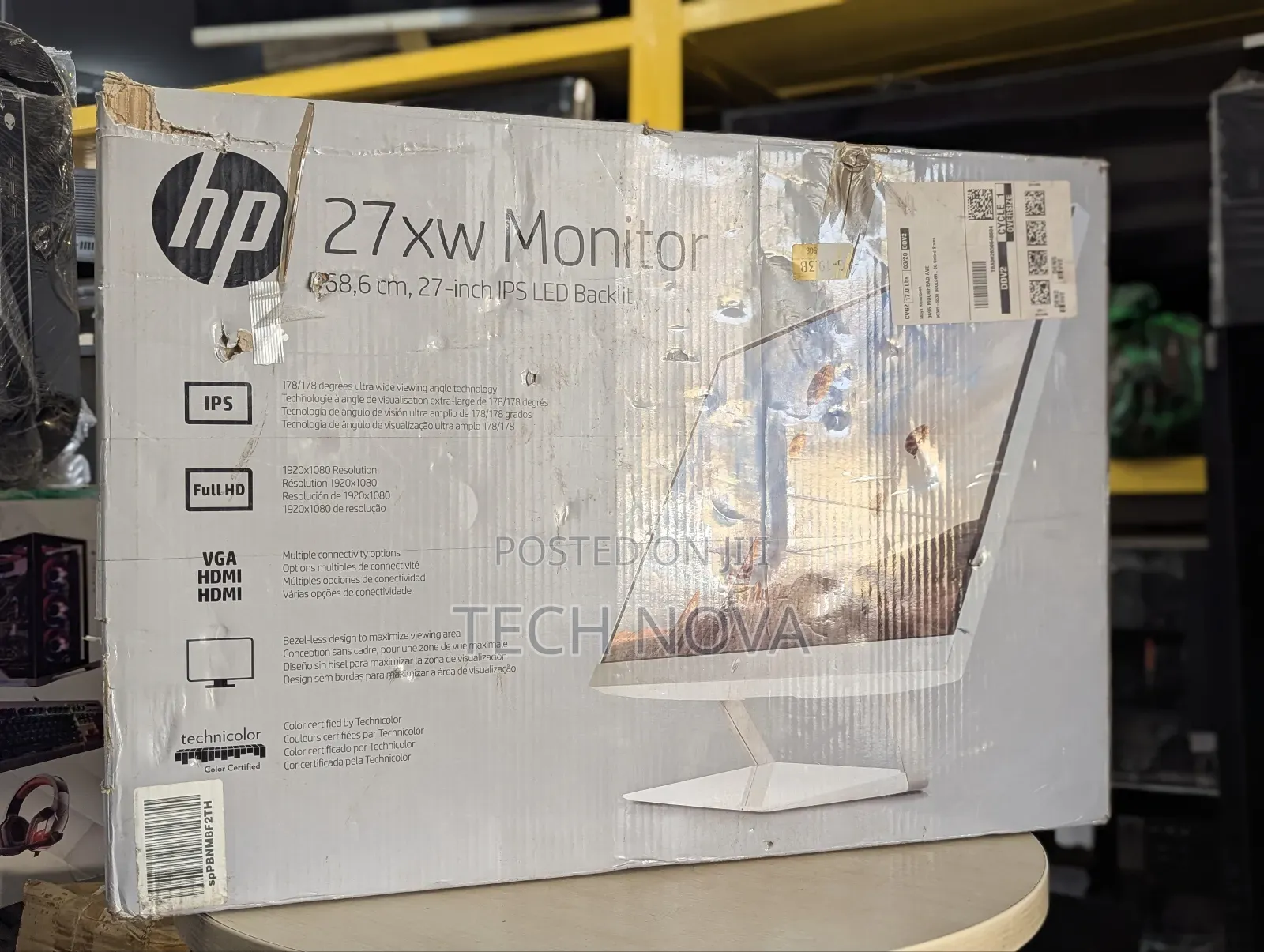 Hp Pavilion 27xw 27-Inch Full Hd 1080p Ips Led Monitor Hdmi Vga- White