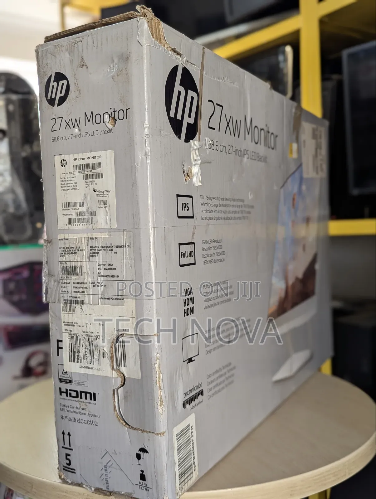Hp Pavilion 27xw 27-Inch Full Hd 1080p Ips Led Monitor Hdmi Vga- White