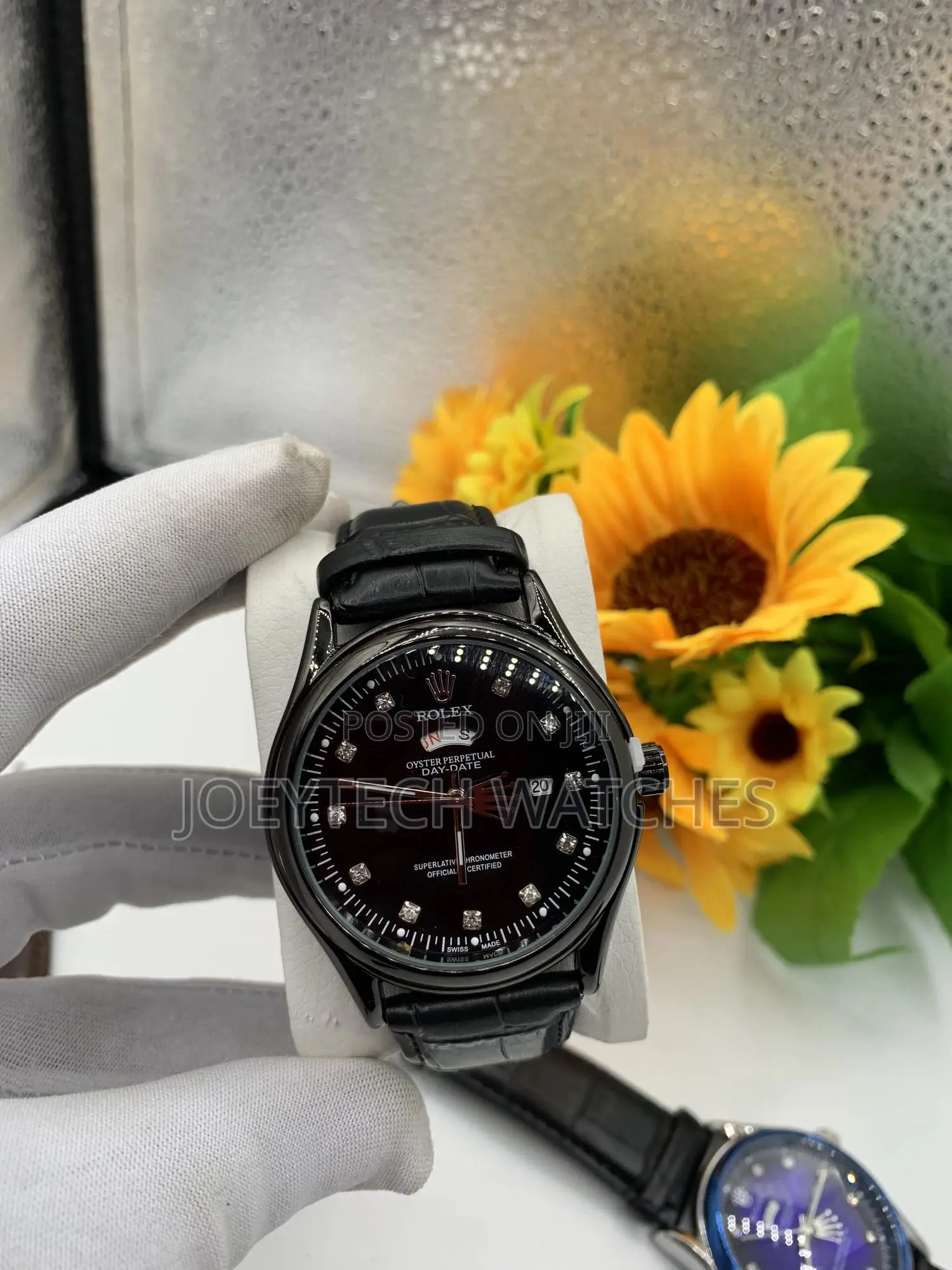Men Rolex Leather Watches