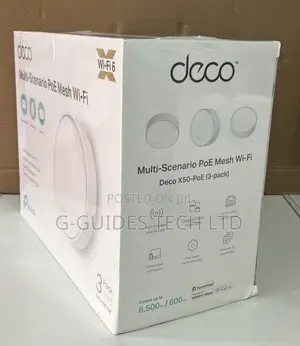 Tp-Link Deco X50-Poe Ax3000 Whole Home Mesh Wi-Fi 6 System (3-Pack)